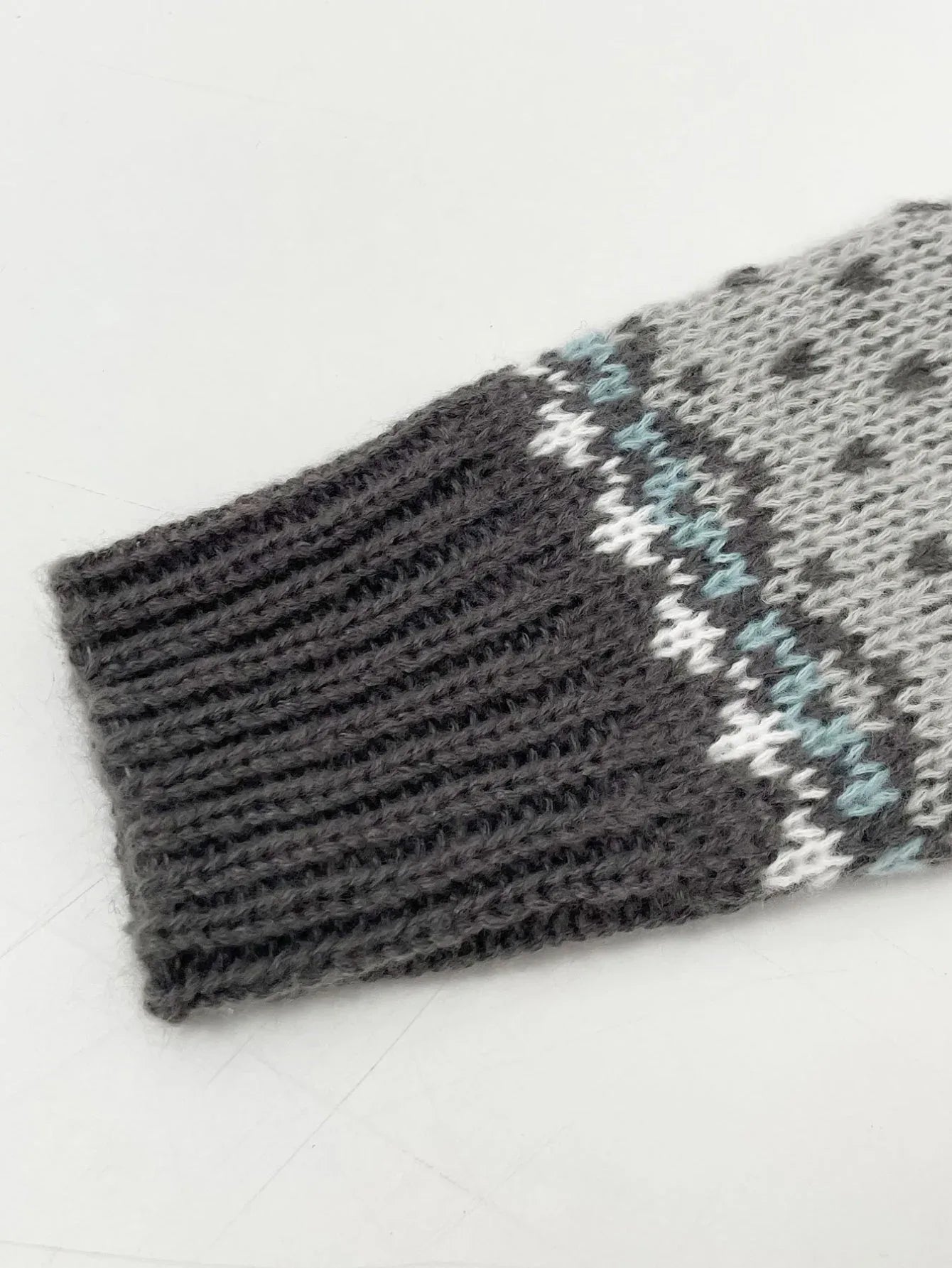 Vintage Fair Isle Jacquard Knit Sweater - TEVQA