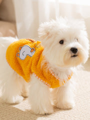 Soft Fleece Dog Vest with Scarf & D-Ring