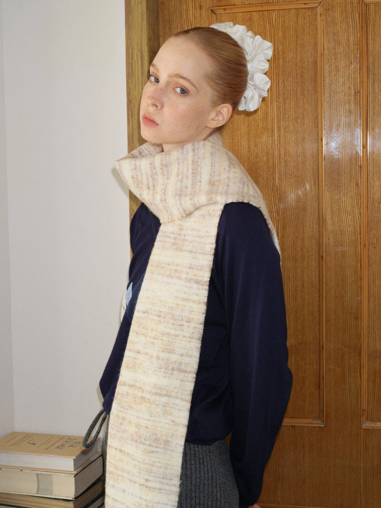Vanilla Girl Gradient Wool Blend Scarf