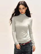 Fitted mock neck thermal top - View 7 | TEVQA