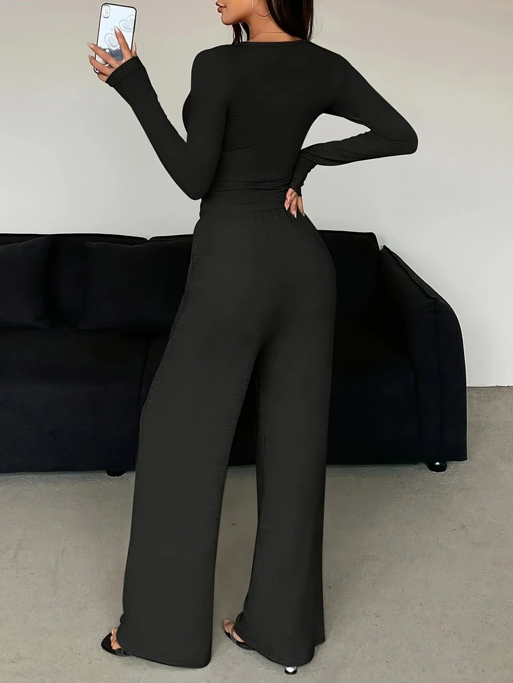 Soft Knit Lounge Set - View 10 | TEVQA
