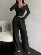 Soft Knit Lounge Set - View 9 | TEVQA