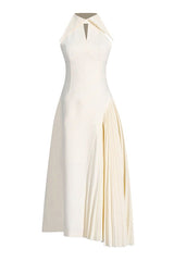 Cynthia Cream Midi Dress - Tevqa