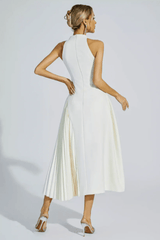 Cynthia Cream Midi Dress - Tevqa