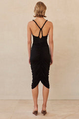 Cynthia Metallic Sequin - Embellished Dress - Tevqa