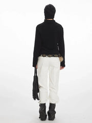 90s Minimalist Slim Fit Zip-Up Jacket - TEVQA