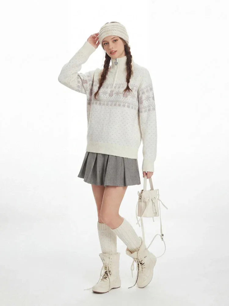 Fair Isle Knit Sweater - View 6 | TEVQA