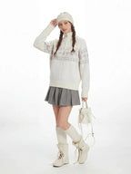 Fair Isle Knit Sweater - View 6 | TEVQA