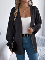 Ethereal White Pointelle Knit Cardigan - View 12 | TEVQA