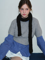 Y2K Coquette Confetti Knit Skinny Scarf