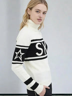 Graphic turtleneck sweater with 'SKI' print - View 6 | TEVQA
