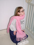Soft 80% Wool Blend Oversized Scarf