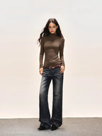 Fitted mock neck thermal top - View 10 | TEVQA