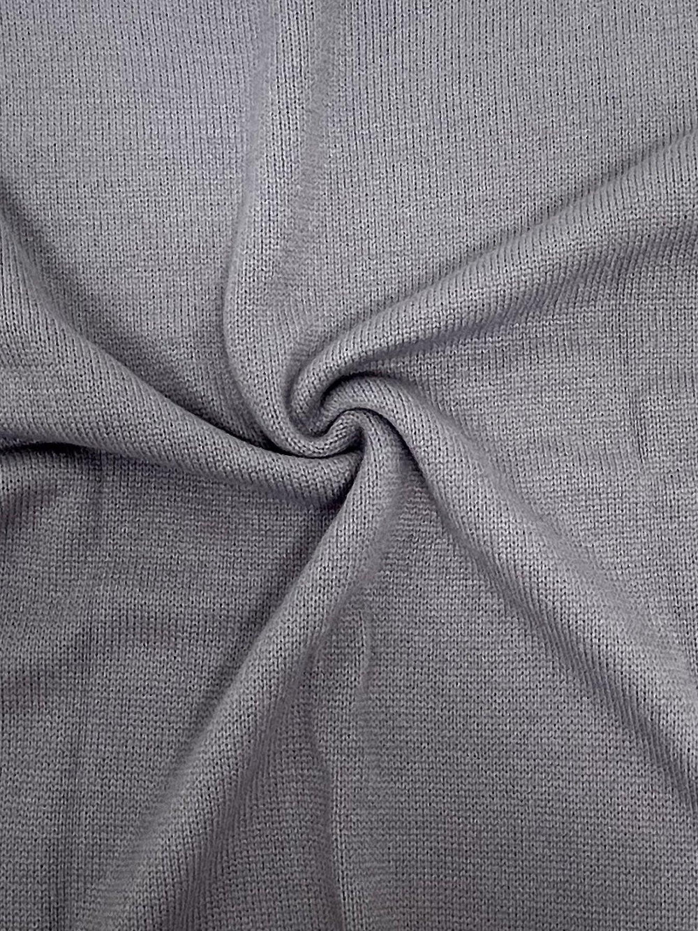 Textured knit sweater with cable sleeves - View 6 | TEVQA