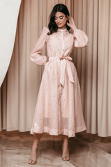 Emelia Crystal Embellished Sheer Maxi Dress - Tevqa