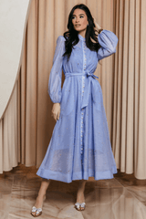 Emelia Crystal Embellished Sheer Maxi Dress - Tevqa