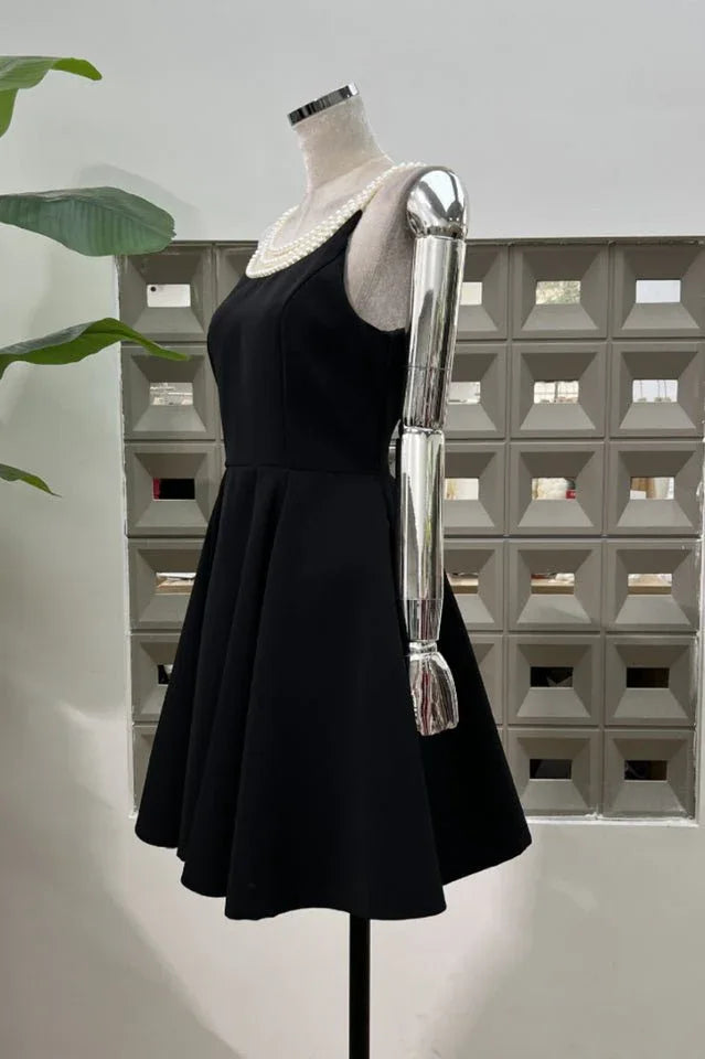 Pearl Embellished Open Back Mini Dress - View 12 | TEVQA
