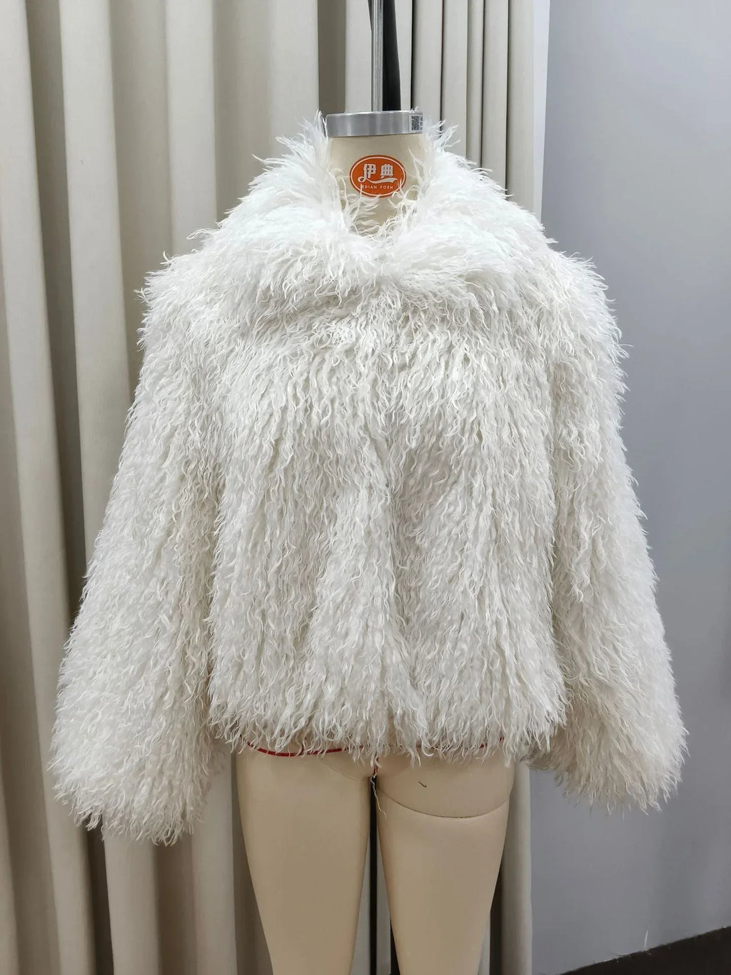 Shaggy Faux Fur Crop Jacket - View 12 | TEVQA