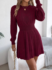Cable Knit Sweater Dress - View 9 | TEVQA