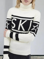 Graphic turtleneck sweater with 'SKI' print - View 8 | TEVQA