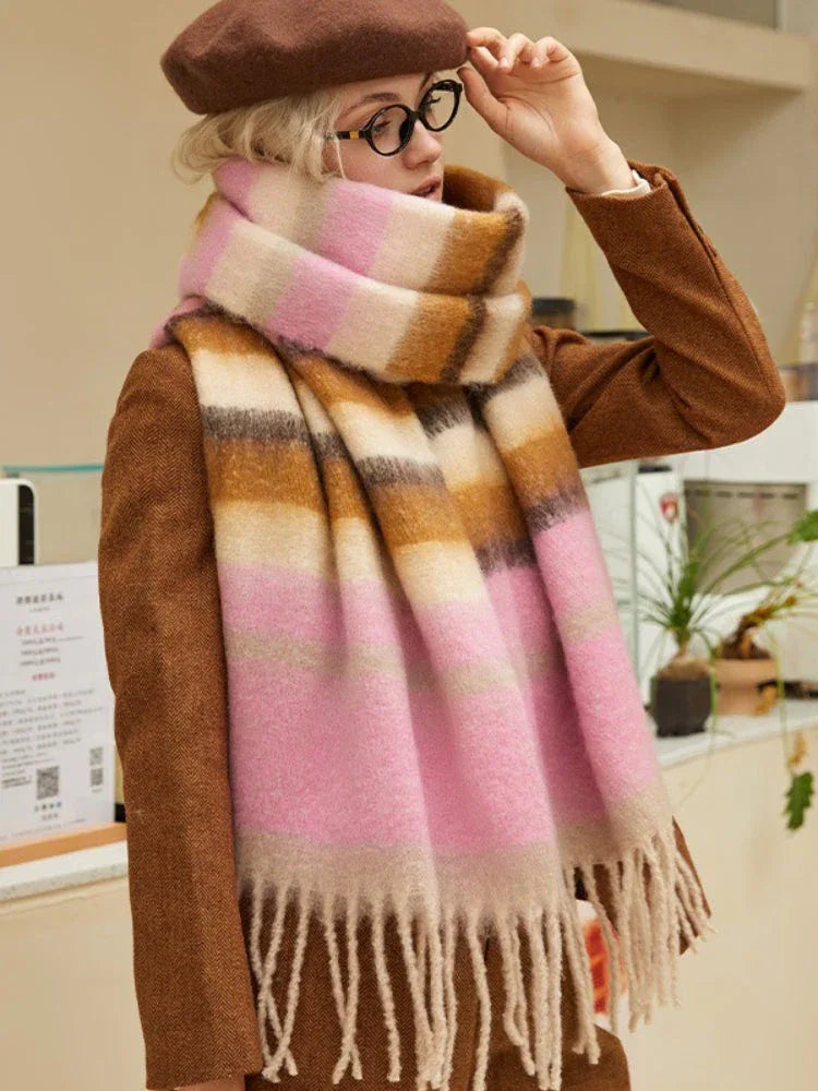 Oversized plaid scarf - View 8 | TEVQA