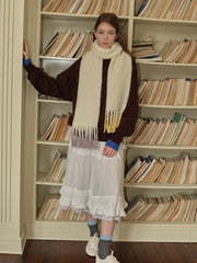 Artisan Dip-Dye Wool Blend Scarf