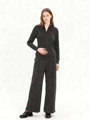 Comfy Chic Striped Two-Piece Set - TEVQA