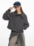 Vintage American Aesthetic Cropped Jacket - TEVQA
