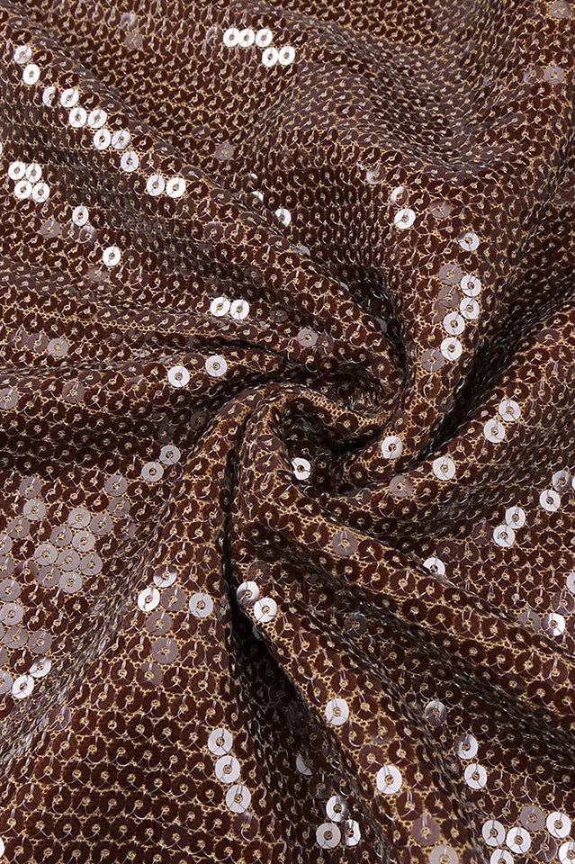 Hailey Long Sleeve Mesh Sequin Dress - Tevqa