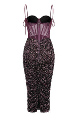 Layla Sequin Corset Dress - Tevqa