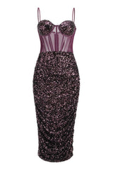 Layla Sequin Corset Dress - Tevqa