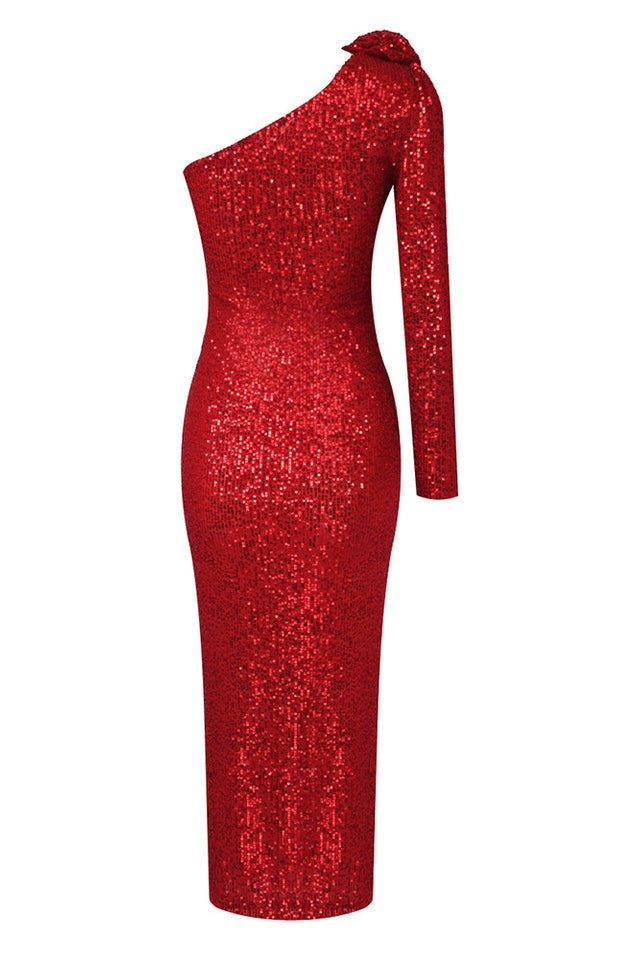 Loretta Sequin Midi Dress - Tevqa