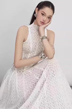 Textured Knit Fit and Flare Dress - View 12 | TEVQA