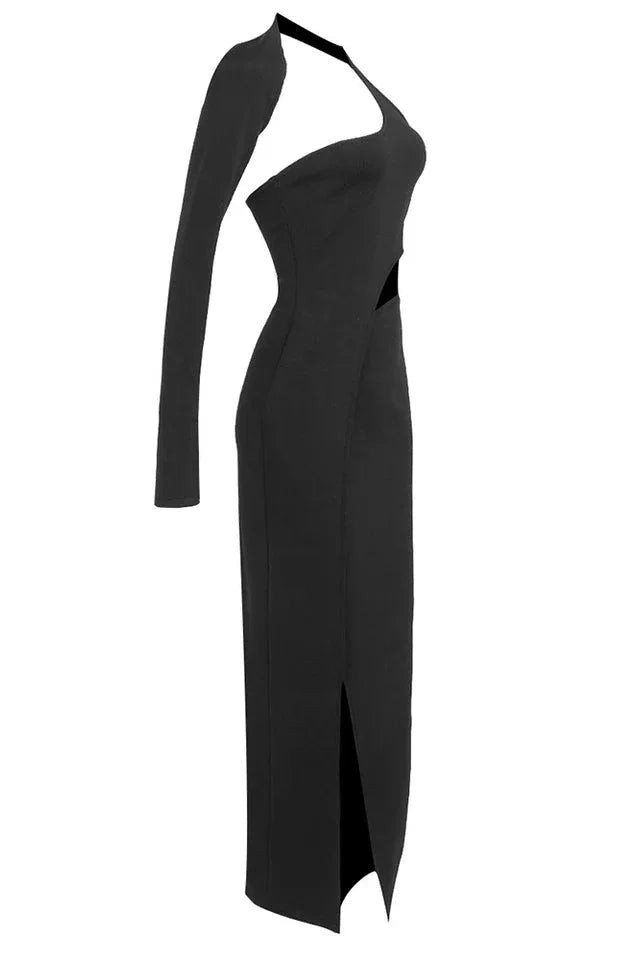 One Shoulder Midi Dress - View 6 | TEVQA