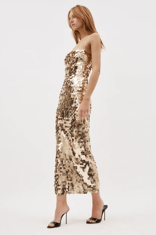 Phoenix Sequin Slip Dress - Tevqa