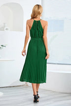 Halter Neck Midi Dress - View 27 | TEVQA