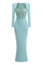 Formal maxi dress with sweetheart neckline - View 9 | TEVQA