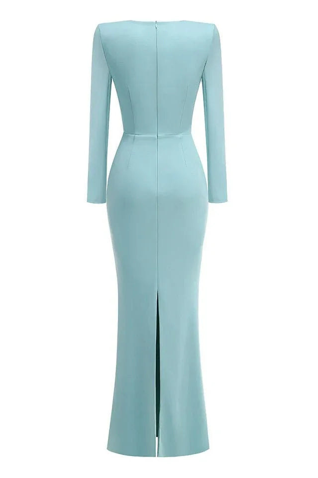 Formal maxi dress with sweetheart neckline - View 10 | TEVQA