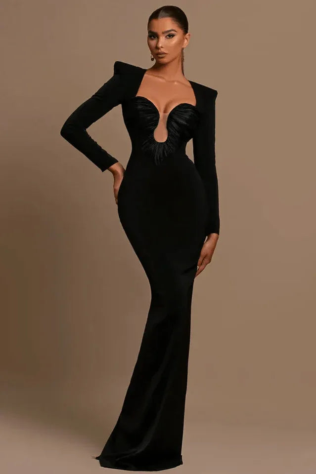 Formal maxi dress with sweetheart neckline - View 6 | TEVQA