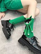 Novelty monster eye mid-calf socks - View 10 | TEVQA