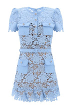 Floral lace mini dress - View 9 | TEVQA