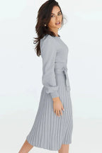 Long Sleeve Knit Dress - View 9 | TEVQA