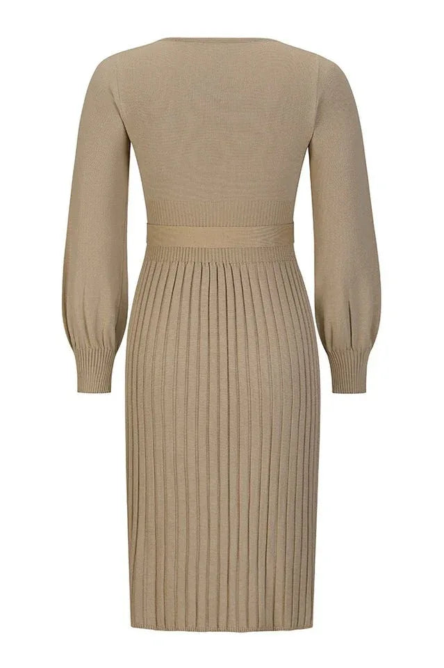 Long Sleeve Knit Dress - View 18 | TEVQA