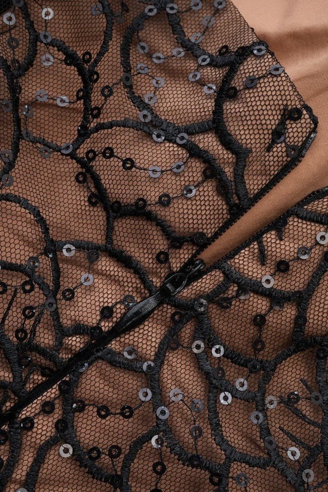 Sleeveless Sweetheart Tulle Lace Maxi Dress - Tevqa