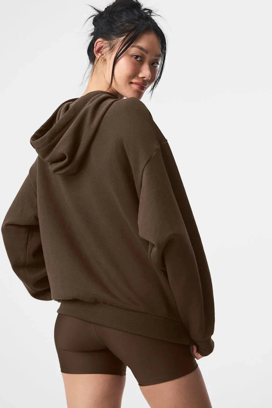 Oversized Cropped Hoodie for Casual Wear Secondary image