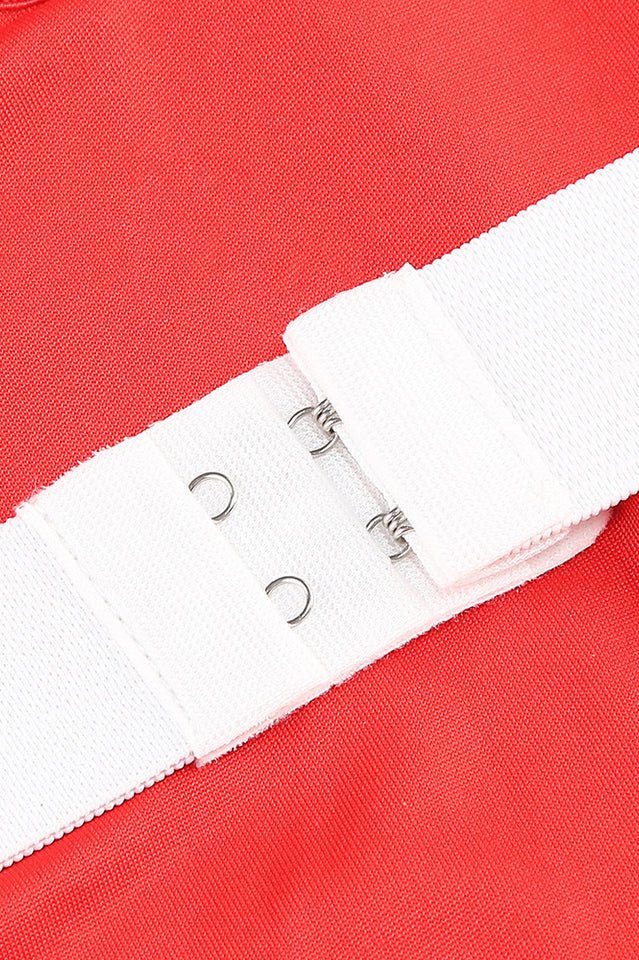 Strapless Feather Sequin Midi Dress - Tevqa