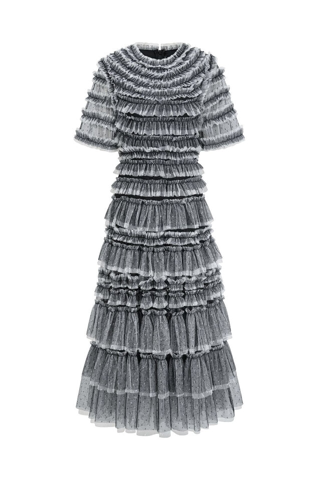 Wild Rose Ruffle Gown - Tevqa