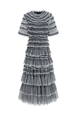 Wild Rose Ruffle Gown - Tevqa