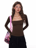 Women's Black Mock Two - Piece Bolero Slim Crop Top - TEVQA