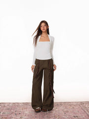 Women's Black Mock Two - Piece Bolero Slim Crop Top - TEVQA